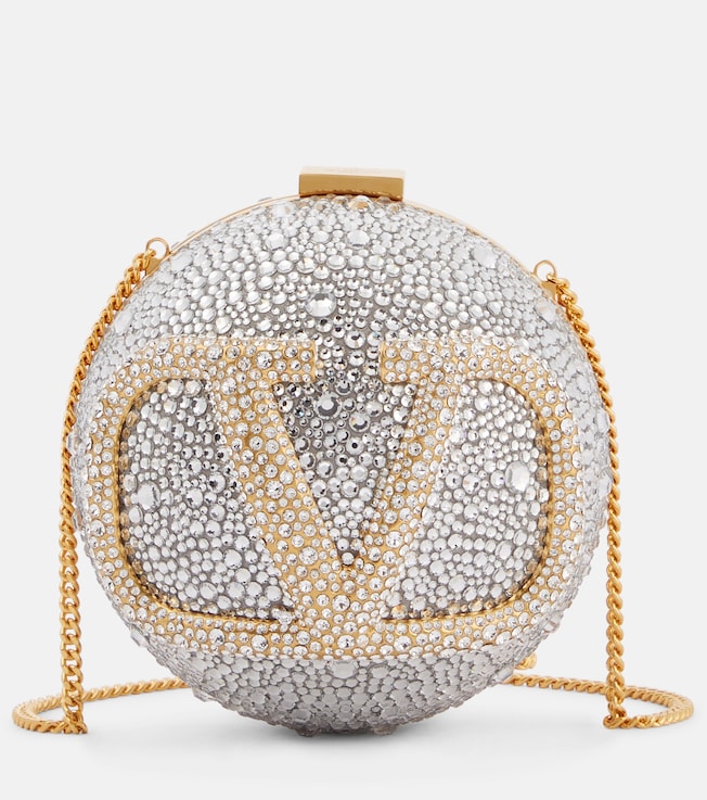 VLogo Signature Mini embellished crossbody bag | Valentino Garavani