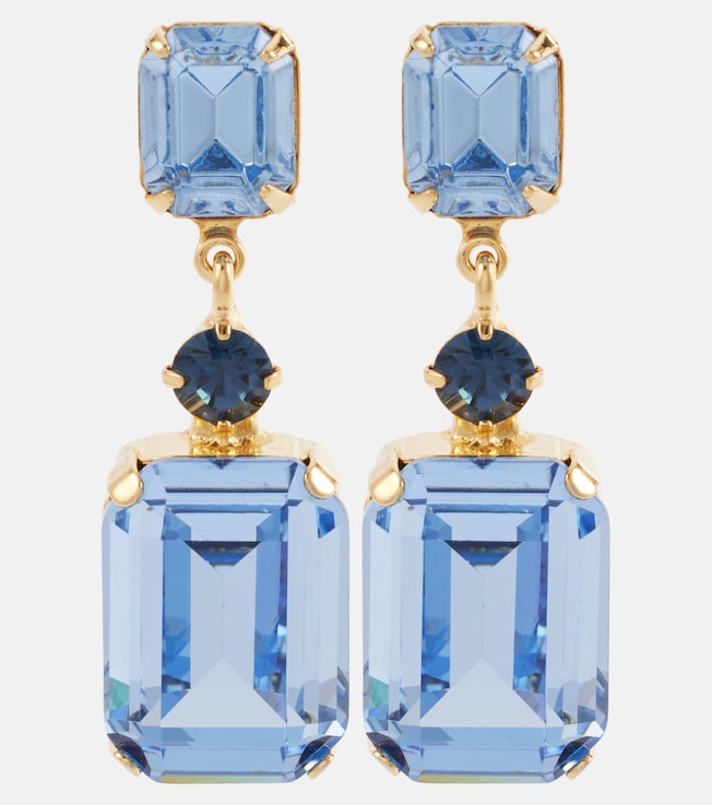 Justine gold-plated drop earrings | Jennifer Behr