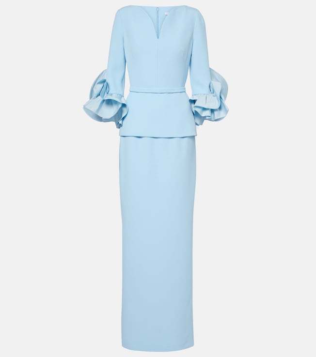 Clemence ruffled crêpe gown | Safiyaa