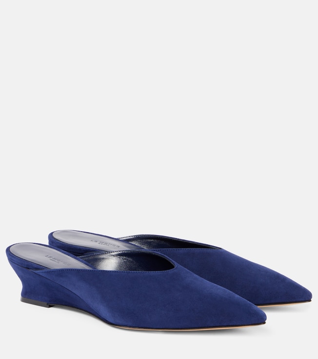 Suede wedge mules | Le Monde Béryl