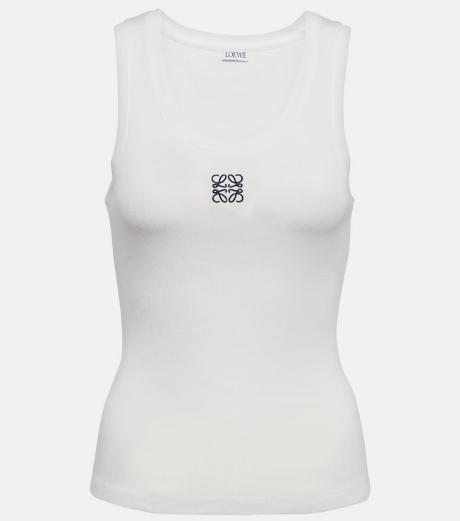 Anagram cotton-blend tank top | Loewe
