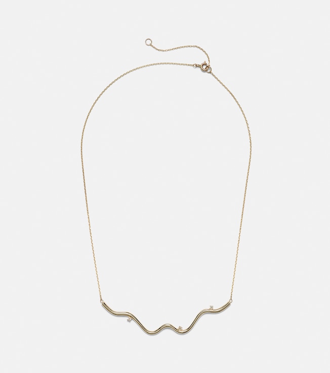 Harbor Lights 10kt gold necklace with diamonds | Stone and Strand