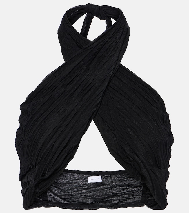 Aylin halterneck wrap top | Jade Swim