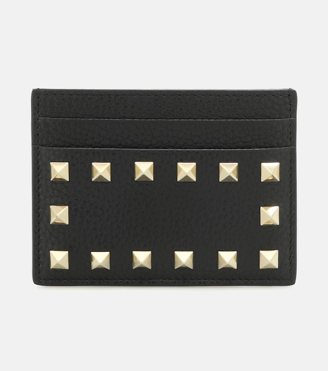 Valentino Garavani Rockstud leather card holder | Valentino Garavani
