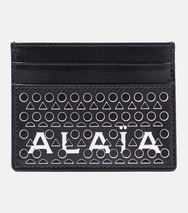 Logo leather card holder | Alaïa