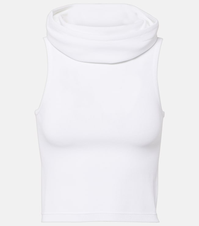 Hooded crop top | Alaïa