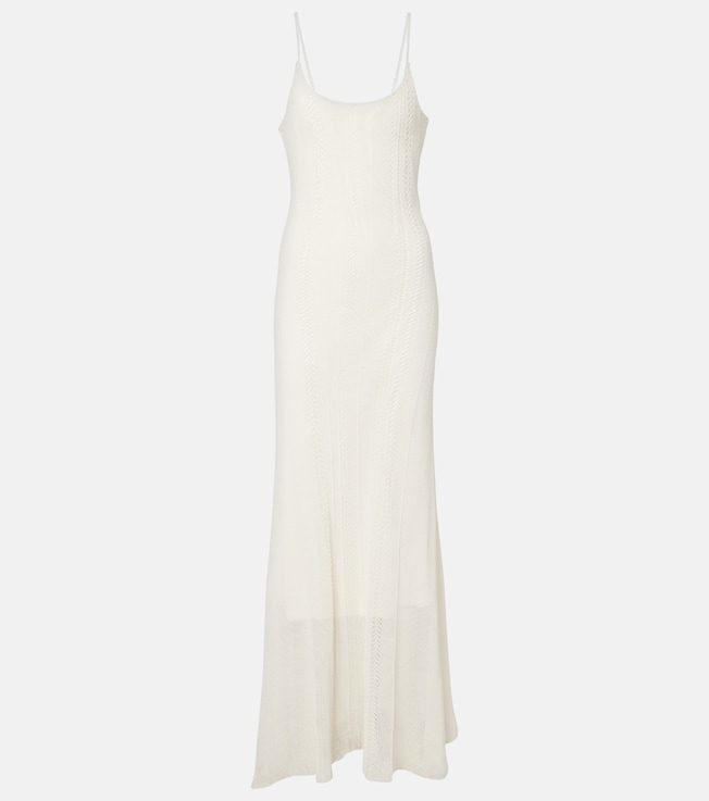 Treillis crochet cotton-blend midi dress | Faithfull