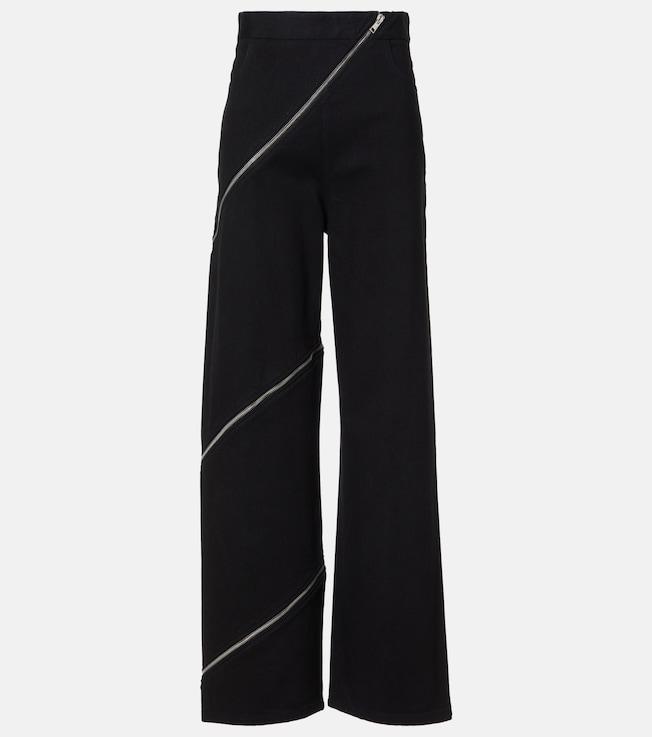Spiral cotton wide-leg pants | Alaïa