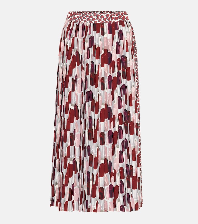 Printed sablé midi skirt | Prada