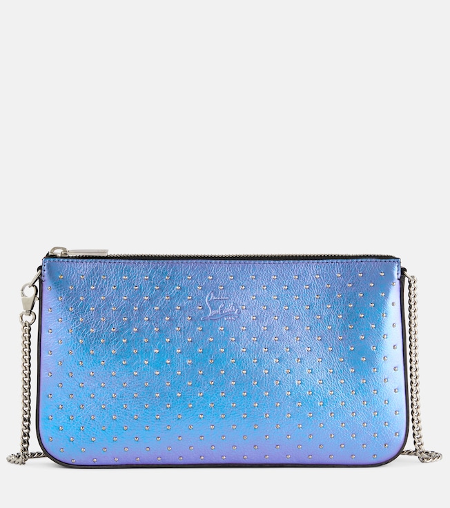 Loubila embellished leather clutch | Christian Louboutin