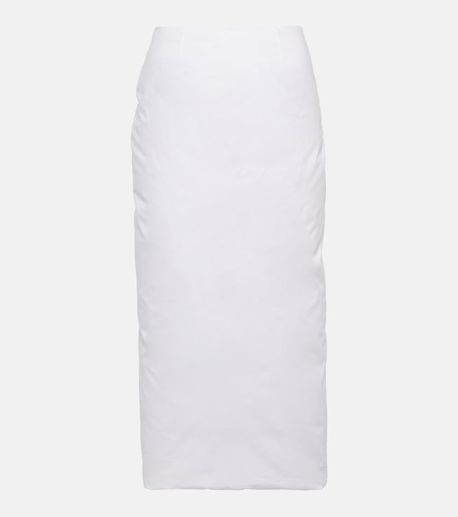Padded cotton pencil skirt | Prada