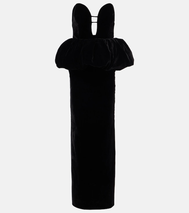 Lia peplum silk gown | The New Arrivals Ilkyaz Ozel