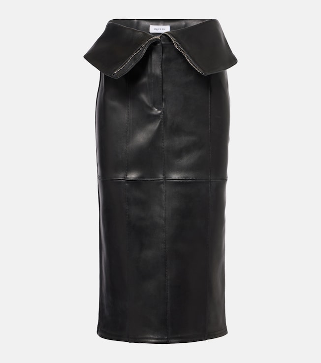 Leather pencil skirt | McQueen