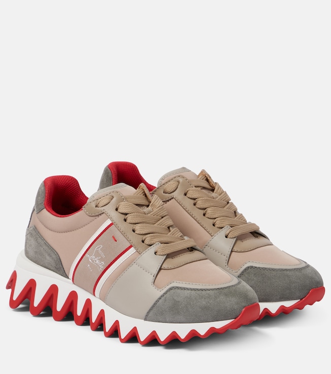 Nastroshark suede-trimmed sneakers | Christian Louboutin