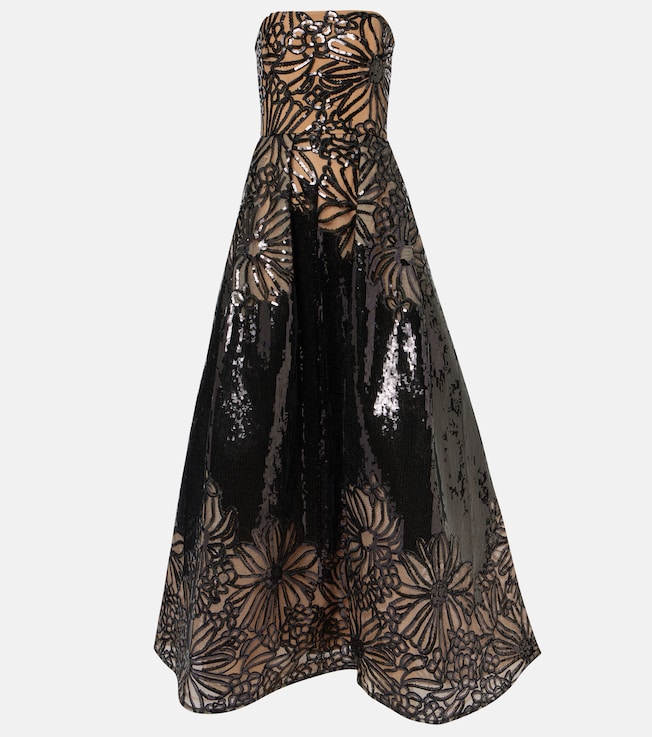 Floral sequined gown | Elie Saab