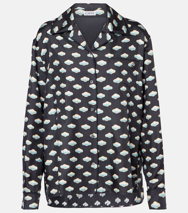 Clouds silk twill shirt | Loewe