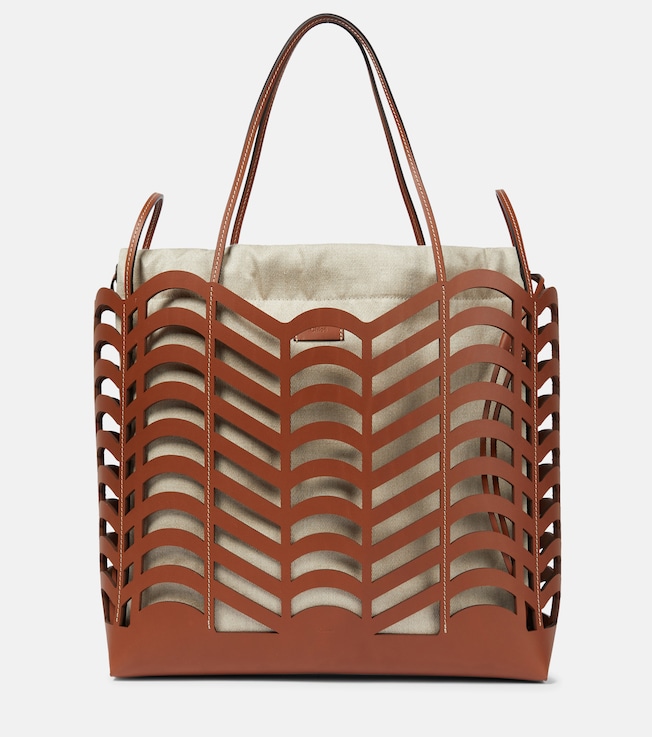 Kayan cutout leather tote | Chloé