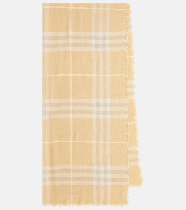 Burberry Check wool scarf | Burberry
