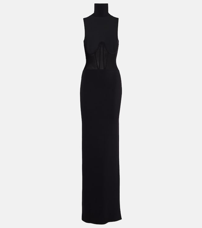 Gwyneth knitted corset maxi dress | Nensi Dojaka
