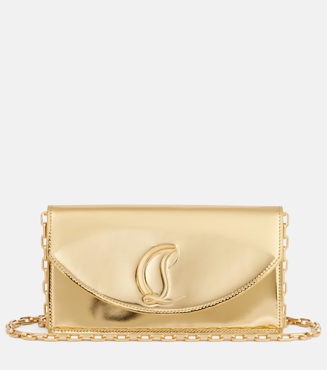 Loubi54 mirrored leather clutch | Christian Louboutin