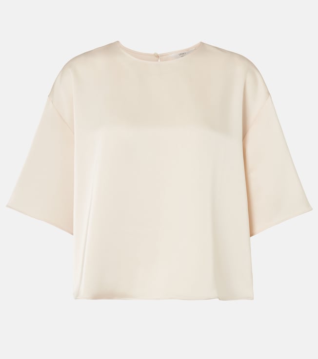 Barb oversized satin t-shirt | Leset
