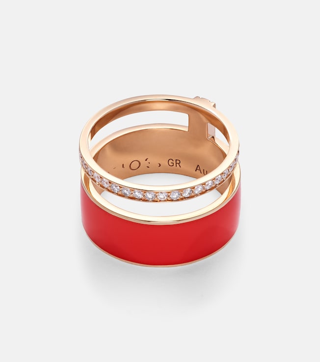 Berbere Chromatic rose gold ring with diamonds | Repossi
