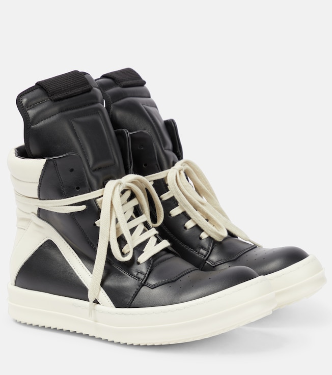 Geobasket leather high-top sneakers | Rick Owens