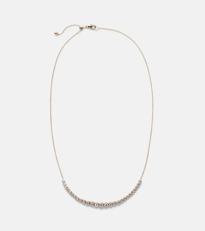 Let It Slide 10kt gold necklace with diamonds | Stone and Strand