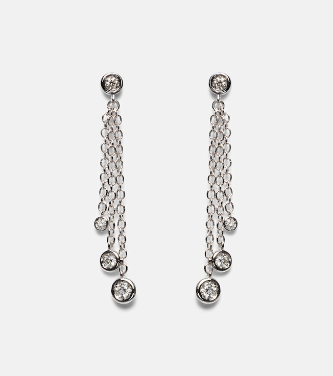 Floating Diamonds 18kt white gold earrings with diamonds | Bucherer Fine Jewellery
