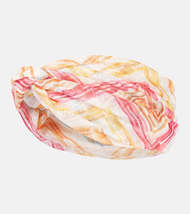 Zigzag lamé head wrap  | Missoni