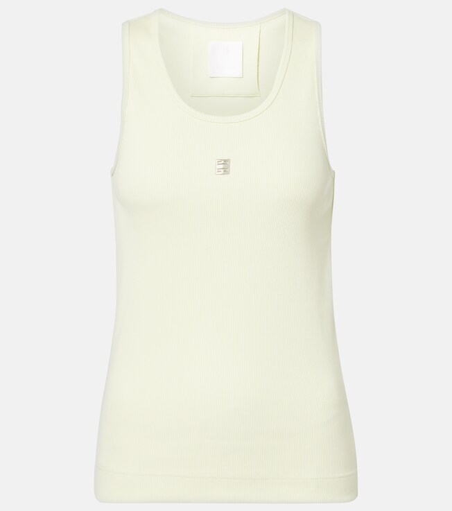 4G ribbed-knit cotton tank top | Givenchy