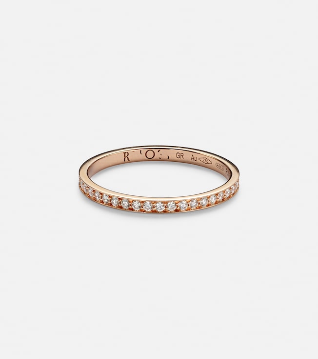 Bridal 18kt rose gold ring with diamonds | Repossi