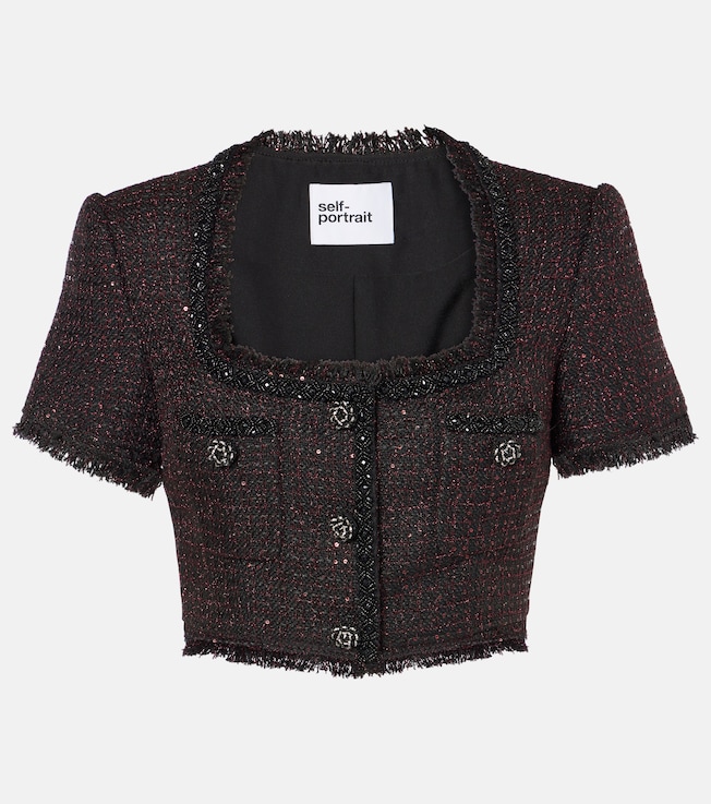 Tweed top | Self-Portrait