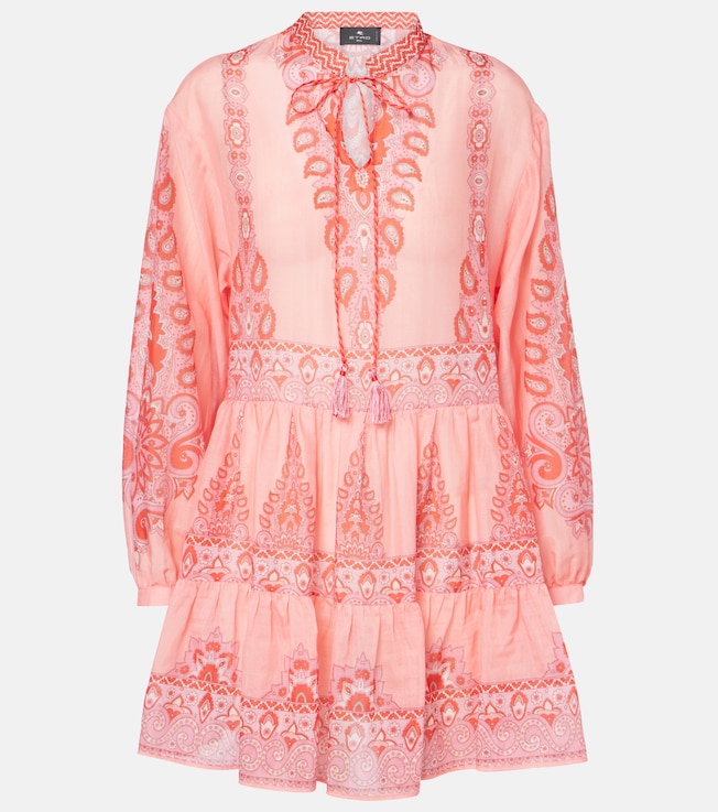 Printed cotton and silk minidress | Etro