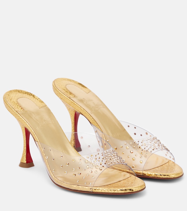 Degramule 85 embellished mules | Christian Louboutin