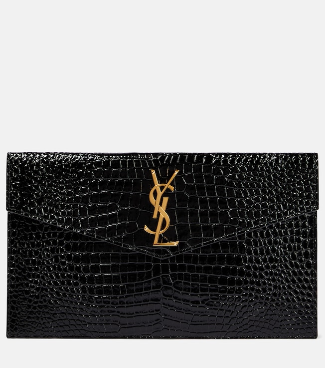 Uptown patent leather clutch | Saint Laurent