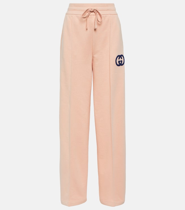 GG embroidered cotton jersey sweatpants | Gucci