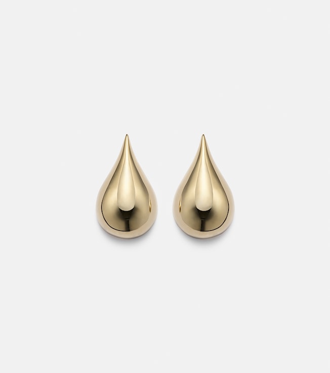 Water Droplet 14kt gold earrings | Mateo