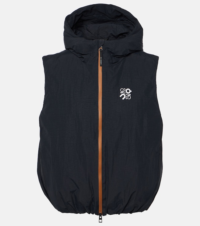x On logo technical puffer vest | Loewe