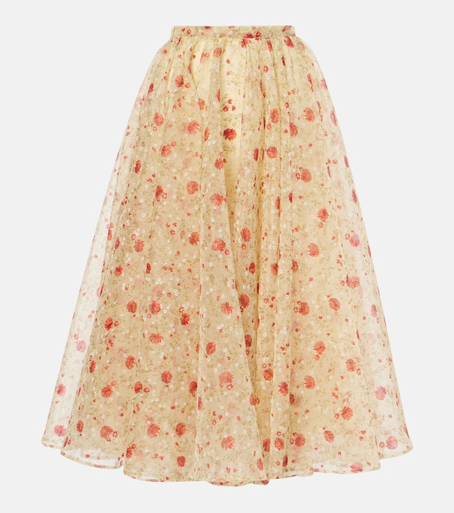 Floral midi skirt | Prada