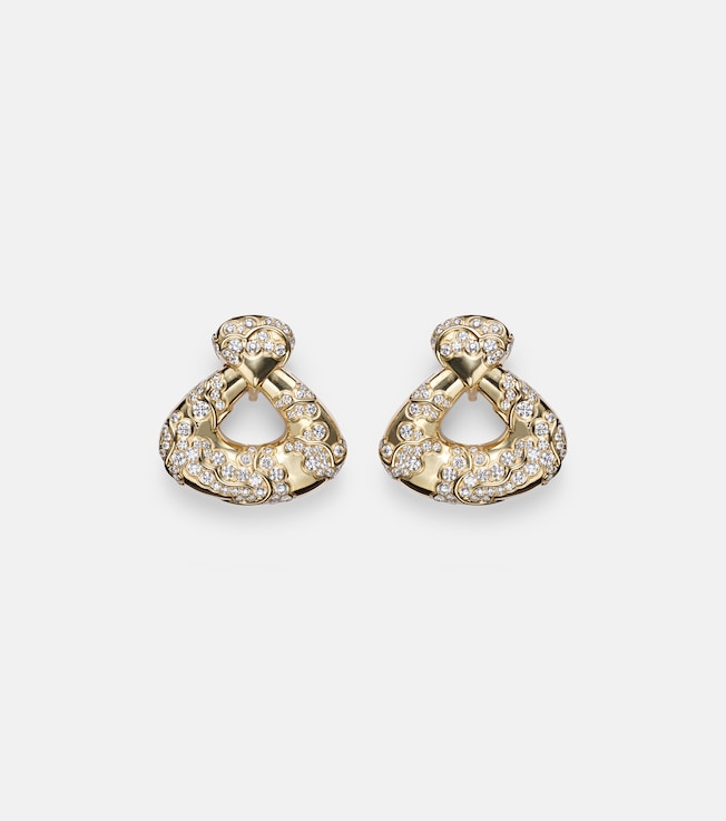 Annec 18kt gold earrings with diamonds | Marina B