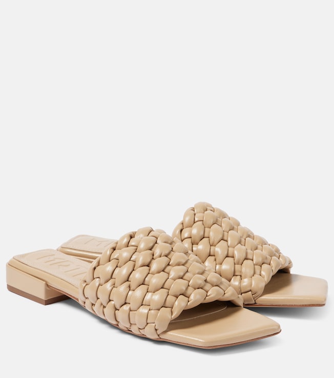 Aster woven leather slides | Souliers Martinez