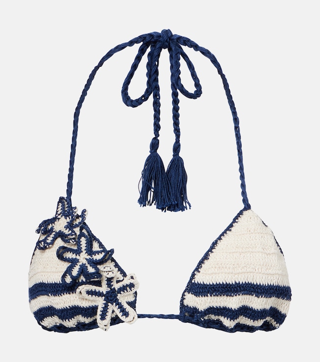 Gabrielle crochet cotton bikini top | Anna Kosturova