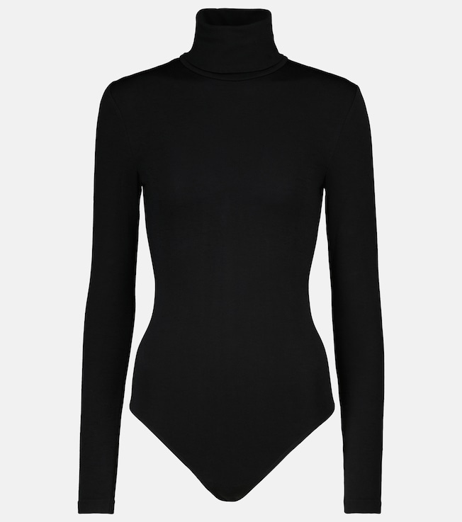 Colorado cotton-blend turtleneck bodysuit | Wolford