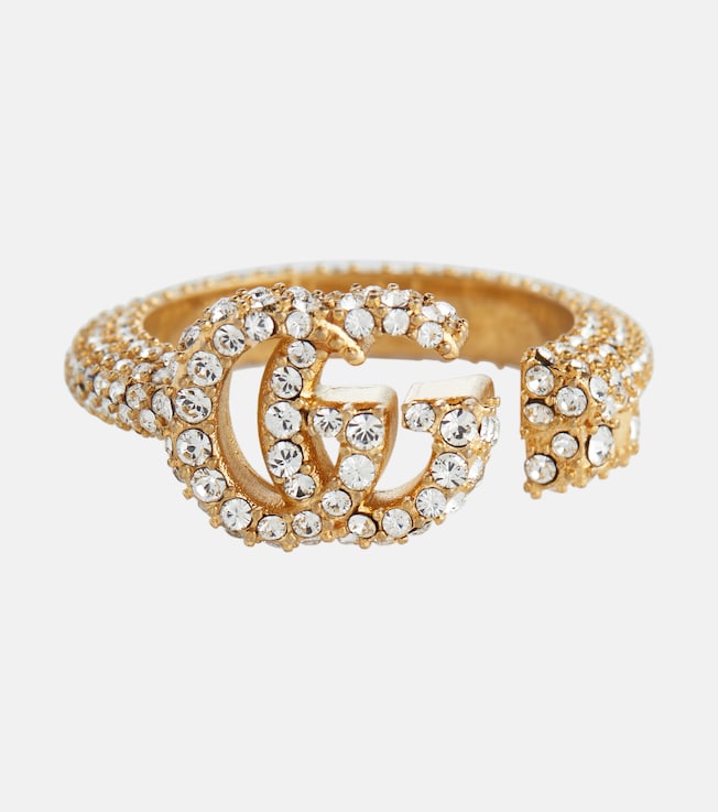 Double G embellished ring | Gucci