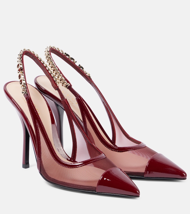 Signoria 105 mesh slingback pumps | Gucci