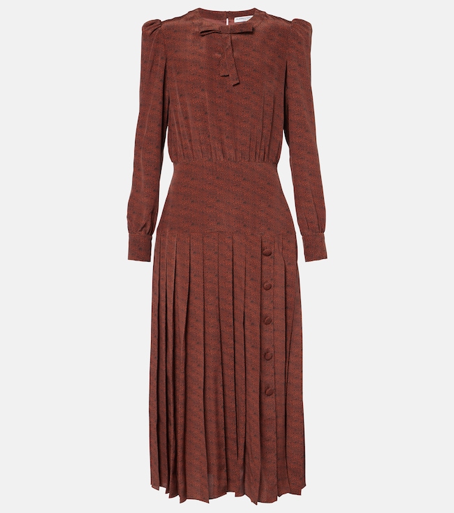 Leopard-print silk midi dress | Alessandra Rich
