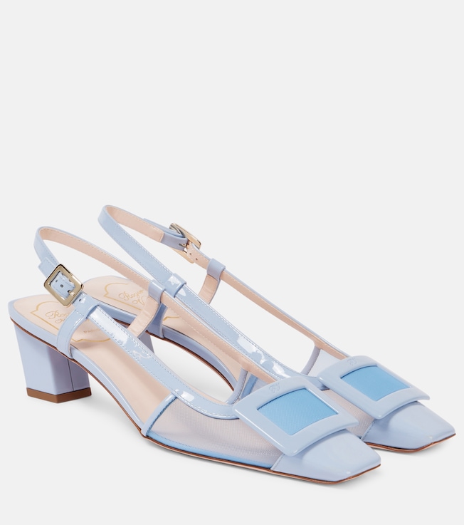 Belle Vivier 45 leather slingback pumps | Roger Vivier