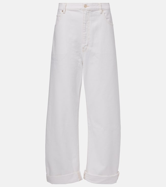 Bubble high-rise barrel-leg jeans | Frame