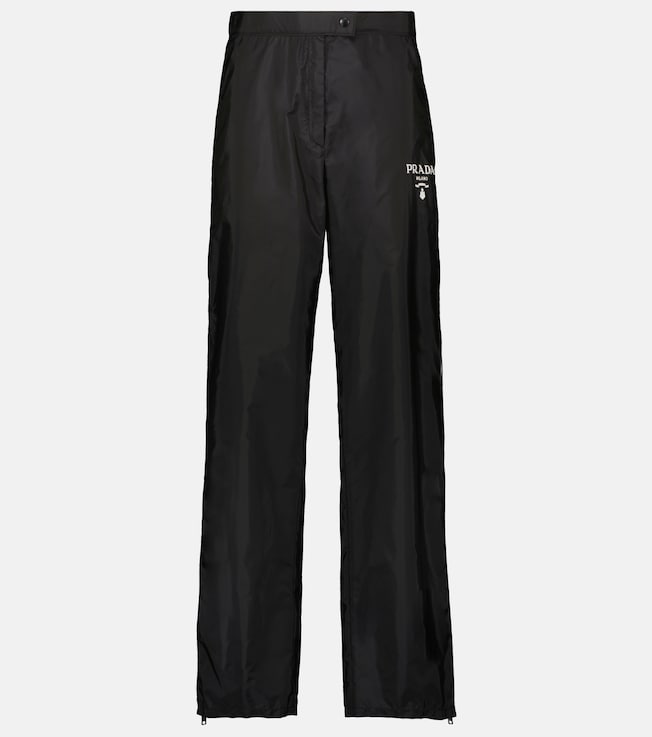 Re-Nylon high-rise trackpants | Prada